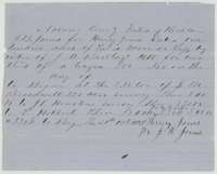Application of 20 October 1858 by J. B. Jones for Henry Jones to survey 100 acres on the Barclay headright certificate.
