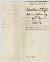 Wrapper listing the three Barclay surveys and a note about the unlocated-balance certificate issued in 1874.