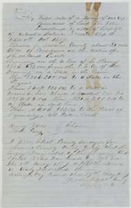 Field notes for 166,659 square varas on the waters of Richland Creek, surveyed for John Beauchamp by county surveyor J. M. Eliot on 5 May 1859.