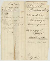 Old jacket for file 1022, Robertson 1st class, Jeremiah Day, 18,449,584 square varas, patented 30 Aug 1861 to Robert E. Niblett(?) as assignee.