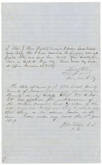 District Surveyor Thos. J. Oliver examines the notes and records them, and county surveyor Eliot certifies Wm. H. Neblett's relocation, 11 June 1859.