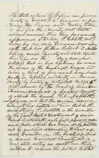Sterling P. Neblett swears before a Grimes County notary that his father Robert C. Neblett, who died December 1871, owned Day's headright.