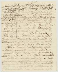 Signature page of the order, signed S. P. Neblett, executor, and attested, filed 14 May 1872 as an order to deliver the patent.