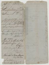 Old wrapper for file 1022 recording the patent to Robert C. Neblett 30 Aug 1861 and its delivery to Miller & Dowell 14 May 1872.