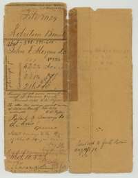 File jacket for the John F. Morgan bounty file covering three surveys, with the patent notes of August 1870.