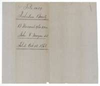 Inner wrapper for the 960-acre Morgan bounty warrant, filed 28 October 1868.