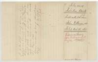 Back of the 216-acre field notes, with the filing note of 28 October 1868 and the patent note of 1870.