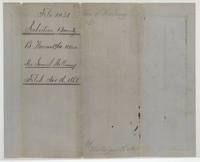 Wrapper no. 1 for the 960-acre bounty warrant of the heirs of Samuel Holloway, filed 16 November 1868.