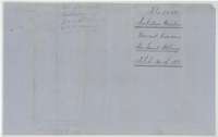 Back of the donation certificate, with the Robertson Donation file docket, filed 16 November 1868.