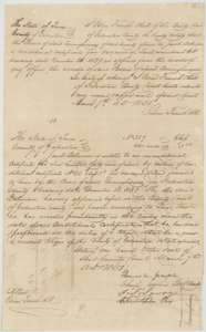 Galveston County clerk's certificate and unconditional headright certificate No. 359 for Jacob Baliman, both dated 7 March 1851.