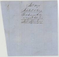 Wrapper for the deputy surveyor's certificate on the conflict, filed 6 April 1859.