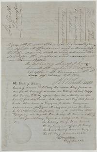 County clerk's acknowledgement of Crabb's mark and Chief Justice Donaldson's(?) certificate on the witnesses, filed 24 Aug 1853.