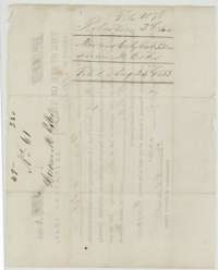 Back of the colony certificate, marked as the certificate of Hiram M. Estes, 320 acres, filed 24 August 1853.