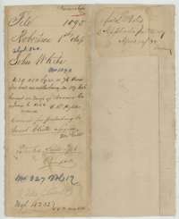 File jacket for John White's headright, 76 acres in Navarro County, patented to Jacob Eliot, assignee, in June 1866.