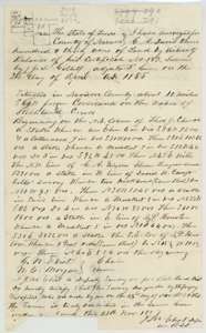 Field notes for 330 acres on Richland Creek waters south-west of Corsicana, surveyed for G. A. Davis by deputy surveyor J. M. Eliot on 23 November 1857, with a plat.