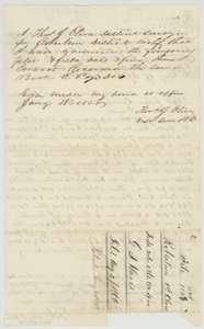 Certificate of District Surveyor Thomas J. Oliver, 18 January 1858, that he examined the plat and field notes, with the jacket marked filed 2 August 1858.