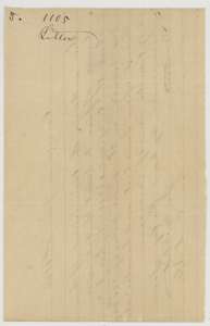 Jacket for the January 1868 letter in the G. A. Davis file.