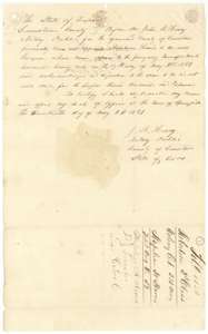Acknowledgment of the Harris to Carroll transfer before notary John R. Henry at Springfield, Limestone County, 17 May 1851.