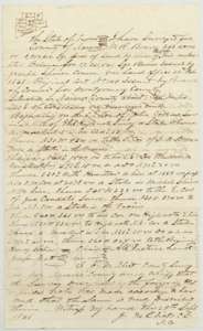 Field notes of 348 acres on a creek south-east of Corsicana surveyed for William R. Bowen's certificate by county surveyor J. M. Eliot, 1868.