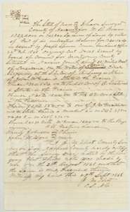 Field notes of 132.7 acres on Briar Creek waters surveyed for William R. Bowen's certificate by county surveyor J. M. Eliot, 20 August 1868.