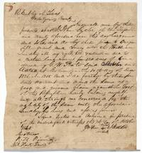 Deed of John Sadler, by his mark, to William Lindley of a 320-acre warrant dated Columbia, 10 December 1836.