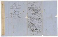 Back of the affidavit with filing and recording notes: Book T, pages 68-69, Montgomery County, 6 August 1858.