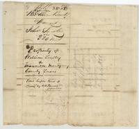 Back of the certificate endorsed 'Property of William Lindley of Danville, Montgomery County', filed before the Court of Claims.