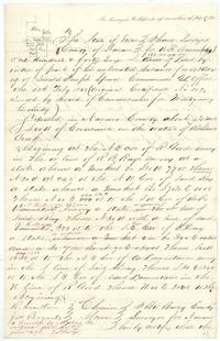 Field notes and plat of 146 acres for W. R. Bowen on Richland Creek SW of Corsicana, by B. W. Bailey, with red corrections and Schutze's 1873 restoration note.