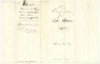 Wrapper for the 62-acre Bowie field notes, filed 18 July 1870 and marked as patented to John Bowie.