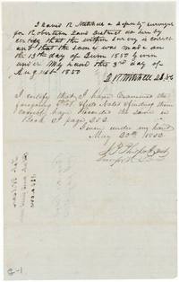 Mitchell certifies the survey of 13 June 1850 on 3 August 1850; the district surveyor records it in Book I page 252 on 20 May 1852.