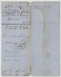 File jacket for Fenwick R. Kendall's 640 acres, certificate 306, patented March 15 (over 14) 1854, No. 51 Vol. 10.