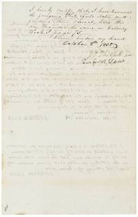 J. P. Philpott certifies the notes correct and recorded in Colony Book I page 75, 8 Oct 1850.