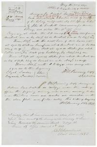 Field notes of 640 acres for Randel Sanders west of Chambers Creek, surveyed by Wm. L. Browning, chain carriers Elijah and Benjamin Sanders.