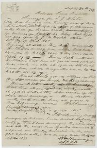 Field notes and plat of 320 acres on the head of Briar Creek for T. J. White, surveyed by Wm. L. Browning, September 1853.