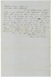 Earlier certificate of 31 July 1854 by C. B. Chambers on the Carrington survey made under head right certificate No. 12.