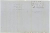 Voucher wrapper for file 3-1181 and a surveyor's certificate label for Thomas W. Carrington's survey, noted not returned.
