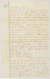 Field notes and sketch for 24 2/10 acres for John Deck, surveyed by A. S. Howren, begins at J. Coughran's NW corner.