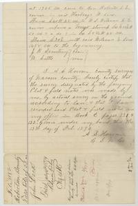 Close of the 53-acre field notes with chain carriers Armstrong and Settle(?) and Howren's certificate, recorded Book C pp. 131-132.