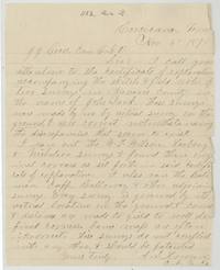 A. S. Howren at Corsicana writes Commissioner Gross that the two Deck surveys are correct and should be patented.