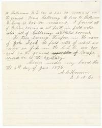 Conclusion of Howren's certificate dated 6 January 1876 that the two Deck surveys are correct on the ground.