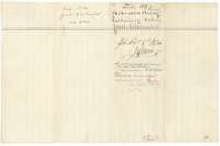 Jacket for the 214-acre field notes, filed 8 October 1874 and marked patented to Henry Teal, assignee.