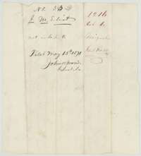 Docket wrapper for the application to survey the Bowen balance certificate, filed 15 May 1871.