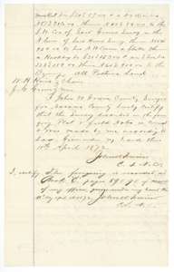Close of the 309-acre field notes, with John W. Irwin's certificate of 11 April 1872 recording them in Book C, pages 89 and 90.