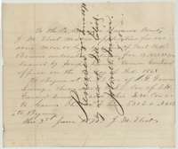 Application of 3 June 1870 by J. M. Eliot to the county surveyor for 160 acres on William R. Bowen's unlocated balance certificate.
