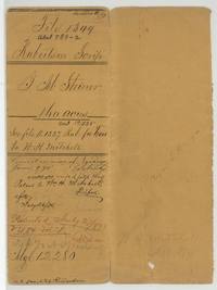 File jacket for J. M. Steiner's 160-acre Robertson scrip, Abst 789-2, with the patent entry to Wm. H. Mitchell, 27 July 1875.