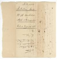 Wrapper for W. H. Mitchell's application and designation, filed 29 December 1868.