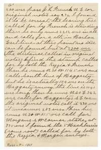 Page 2 of surveyor Lee's letter of 10 June 1887, explaining errors in the older surveys around the Kezzia and Morgan lines.