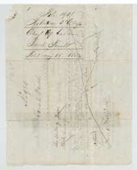 Back of the certificate, with the Land Office filing note of 15 May 1854 and an earlier endorsement crossed out.