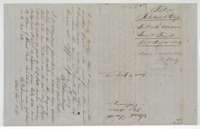 Wrapper for the Briar Creek field notes, with district surveyor B. J. Chambers's certificate of April 1854 and the Land Office filing note of 15 May 1854.