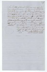 Proof of the Eliot deed by witness William Croft before Navarro County clerk R. N. White at Corsicana, 21 October 1853.